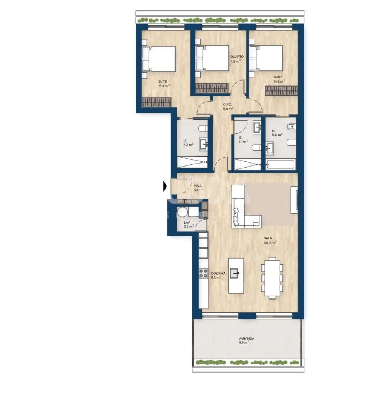 Apartamento T3 para Venda em Santa Marinha e São Pedro da Afurada Foto 26