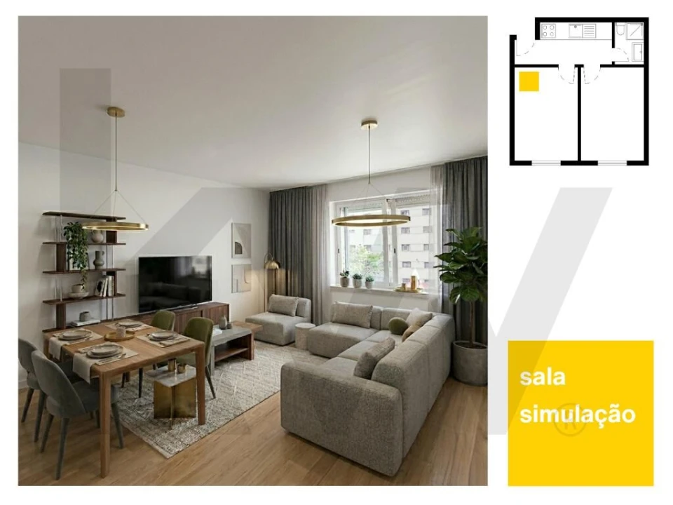 Apartamento T1 para Venda em Avenidas Novas Foto 13