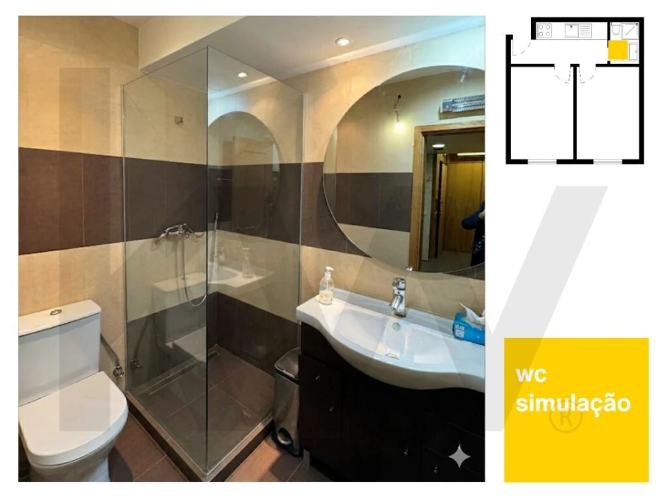 Apartamento T1 para Venda em Avenidas Novas Foto 19