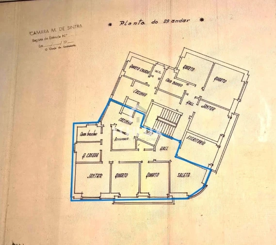 Apartamento T4 para Venda em Rio de Mouro Planta 1