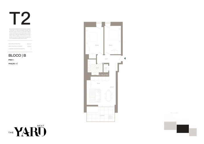 Apartamento T2 para Venda em Santa Marinha e São Pedro da Afurada Foto 20