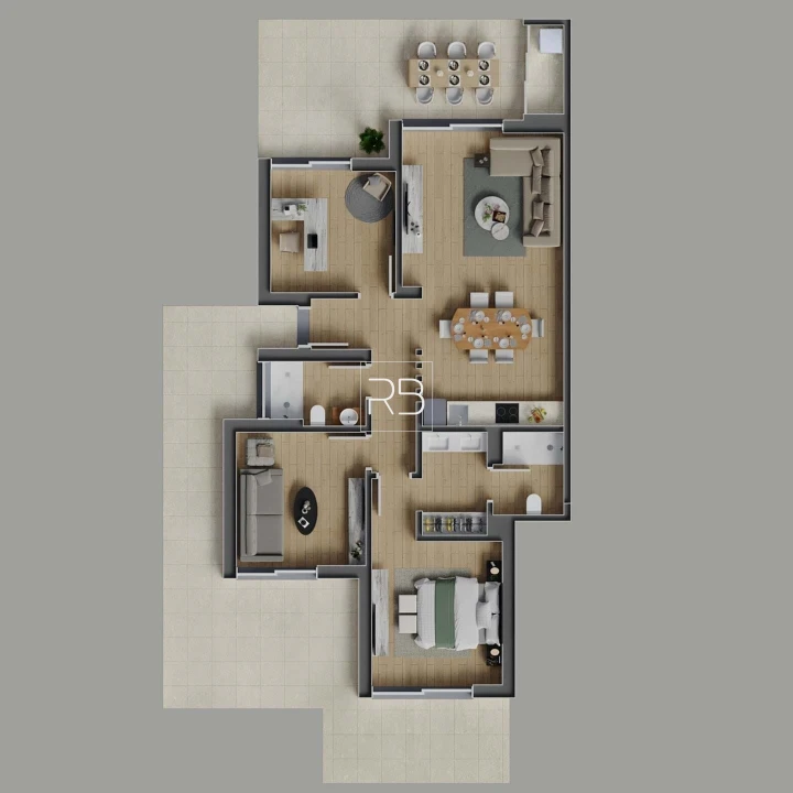 Apartamento T3 para Venda em Estômbar e Parchal Foto 2