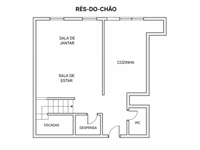 Apartamento T2 para Venda em Braga (Maximinos, Sé e Cividade) Planta 1