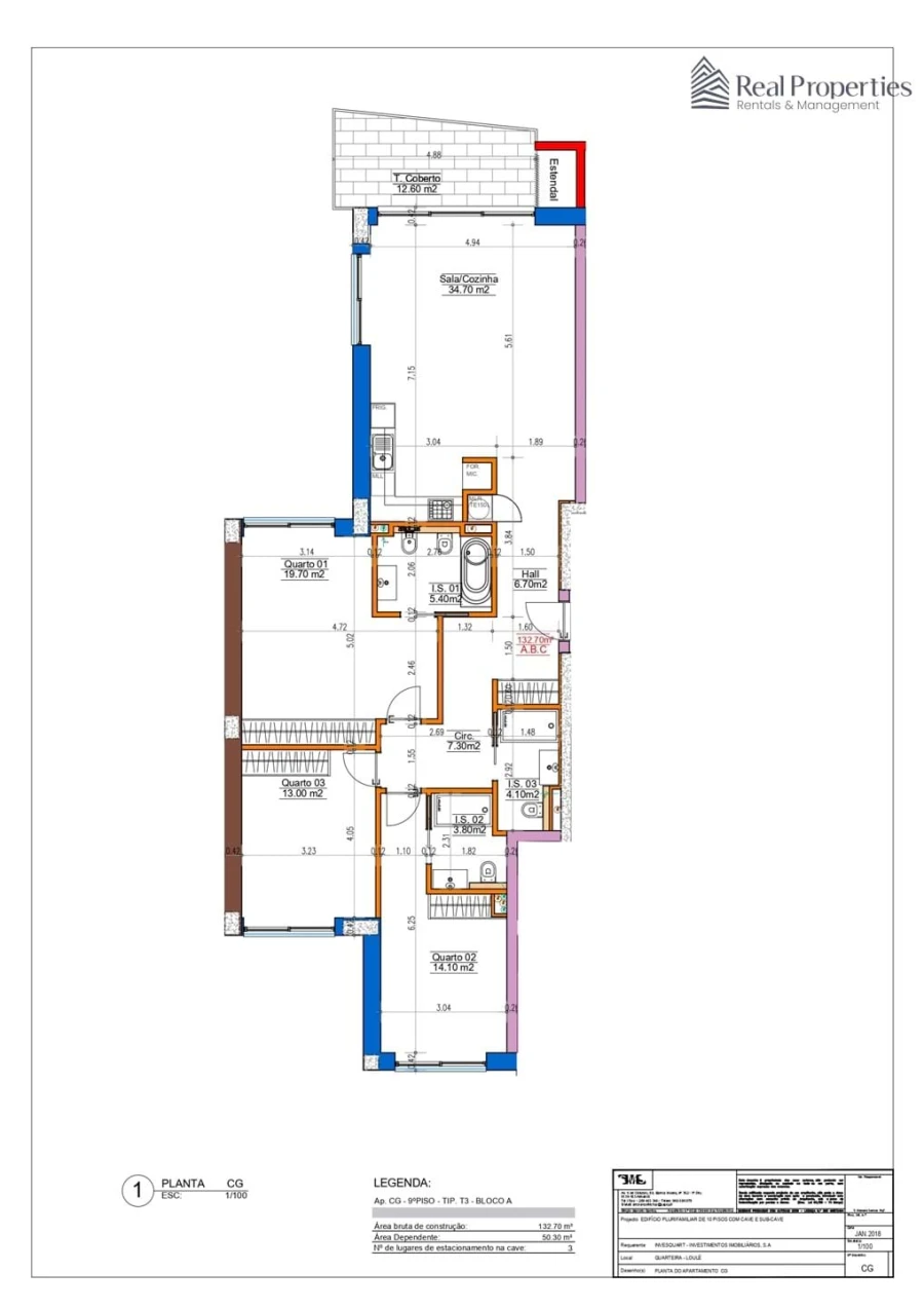 Apartamento T3 para Venda em Quarteira Foto 36