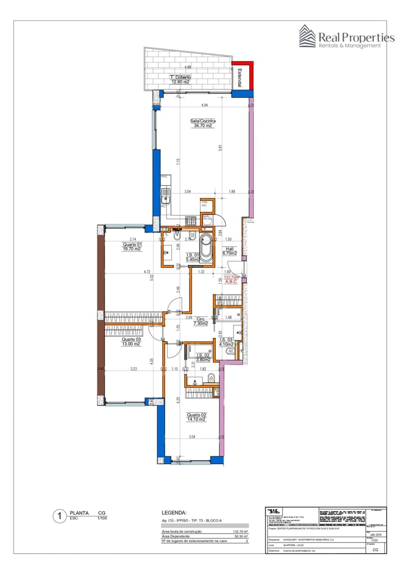 Apartamento T3 para Venda em Quarteira Foto 36