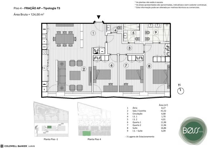 Apartamento T3 para Venda em Paranhos Planta 1