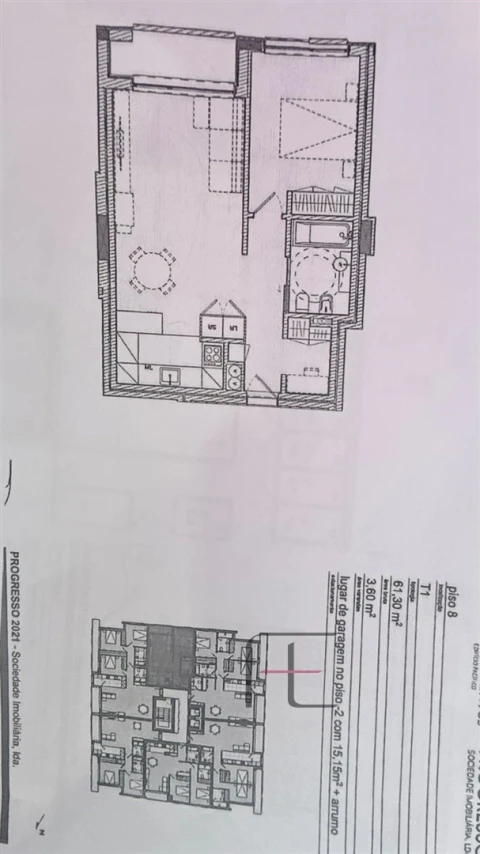 Apartamento T1 para Venda em Santa Marinha e São Pedro da Afurada