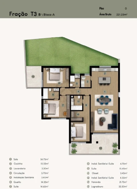 Apartamento T3 para Venda em Camara de Lobos