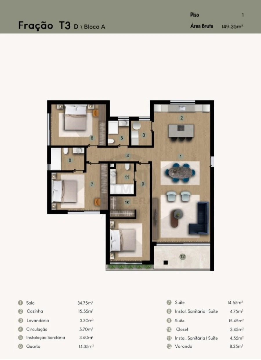 Apartamento T3 para Venda em Camara de Lobos Foto 15