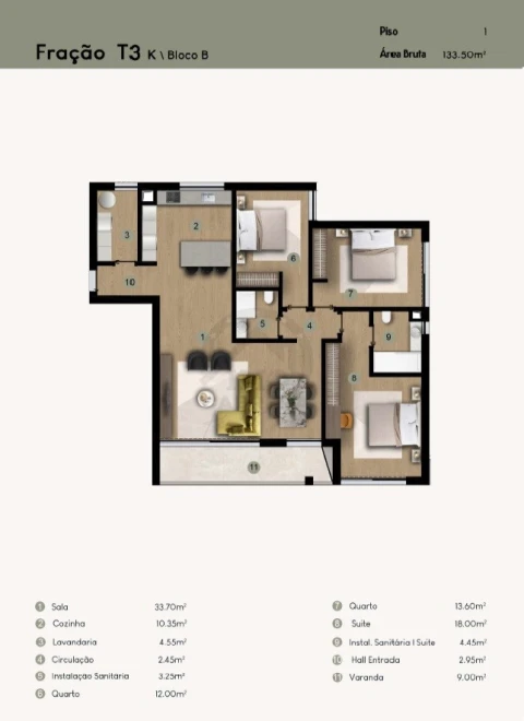 Apartamento T3 para Venda em Camara de Lobos