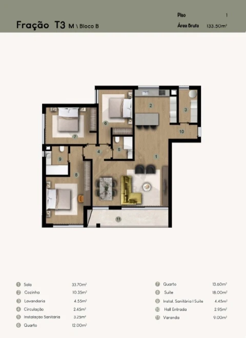 Apartamento T3 para Venda em Camara de Lobos