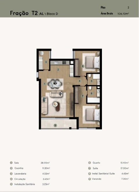 Apartamento T2 para Venda em Camara de Lobos