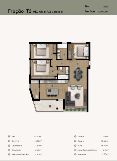 Apartamento T3 para Venda em Camara de Lobos