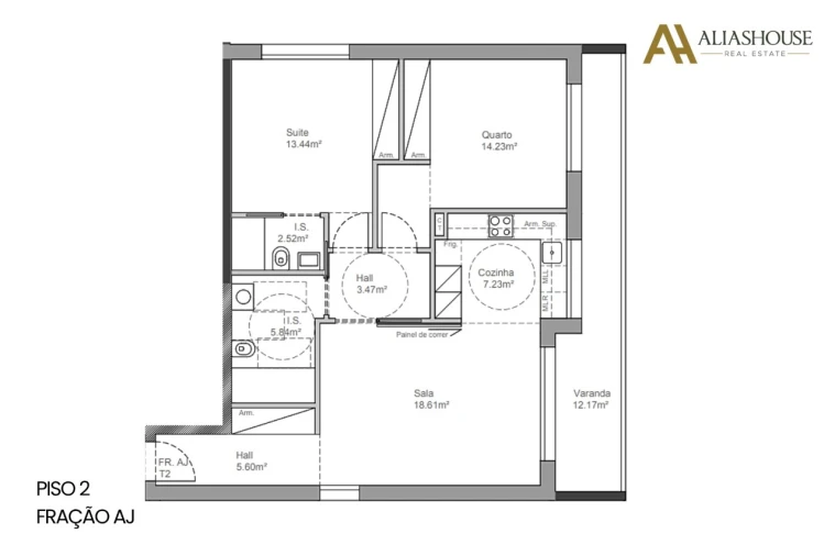 Apartamento T2 para Venda em Leiria, Pousos, Barreira e Cortes Planta 2