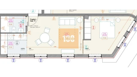 Apartamento T1 para Venda em Cedofeita, Santo Ildefonso, Sé, Miragaia, São Nicolau e Vitória