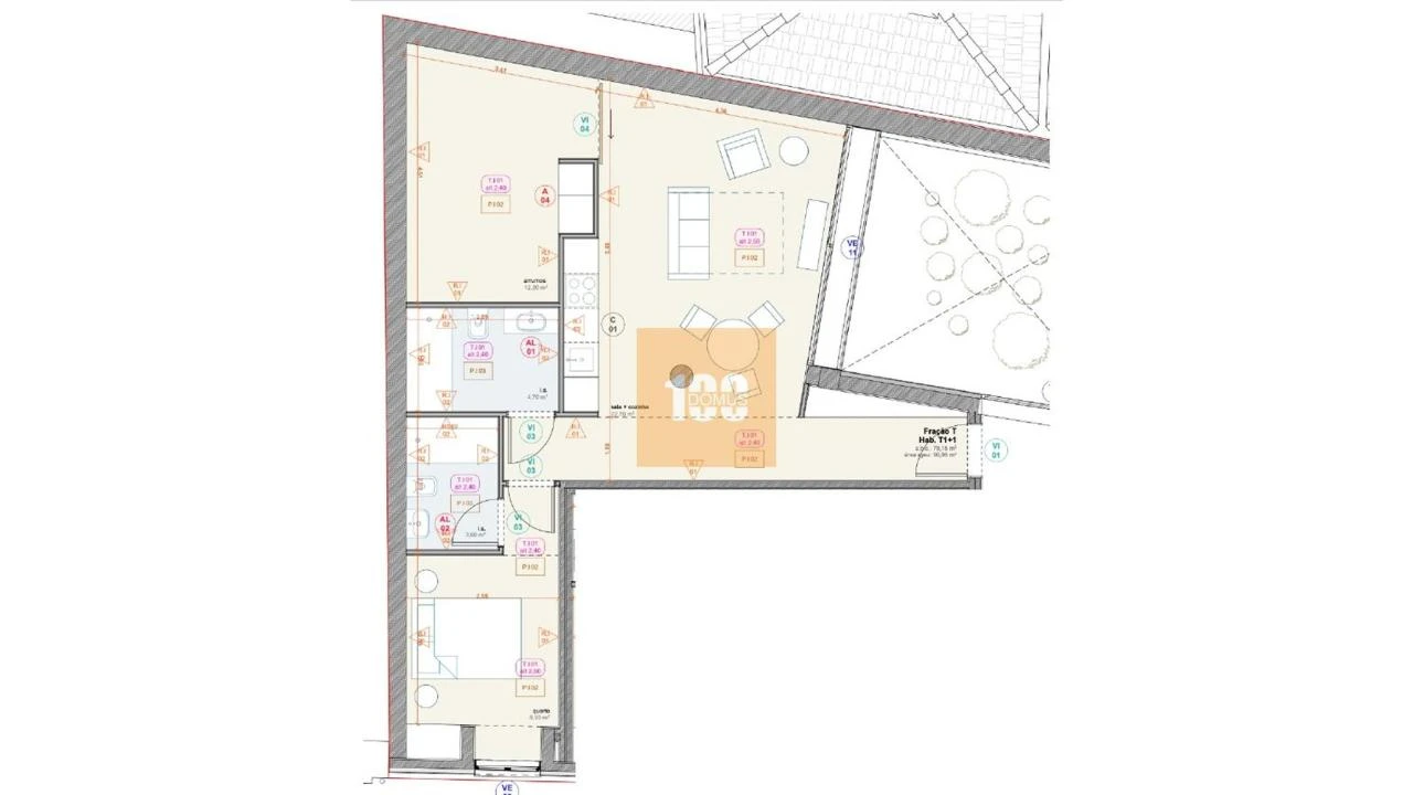 Apartamento T1 para Venda em Cedofeita, Santo Ildefonso, Sé, Miragaia, São Nicolau e Vitória Foto 23