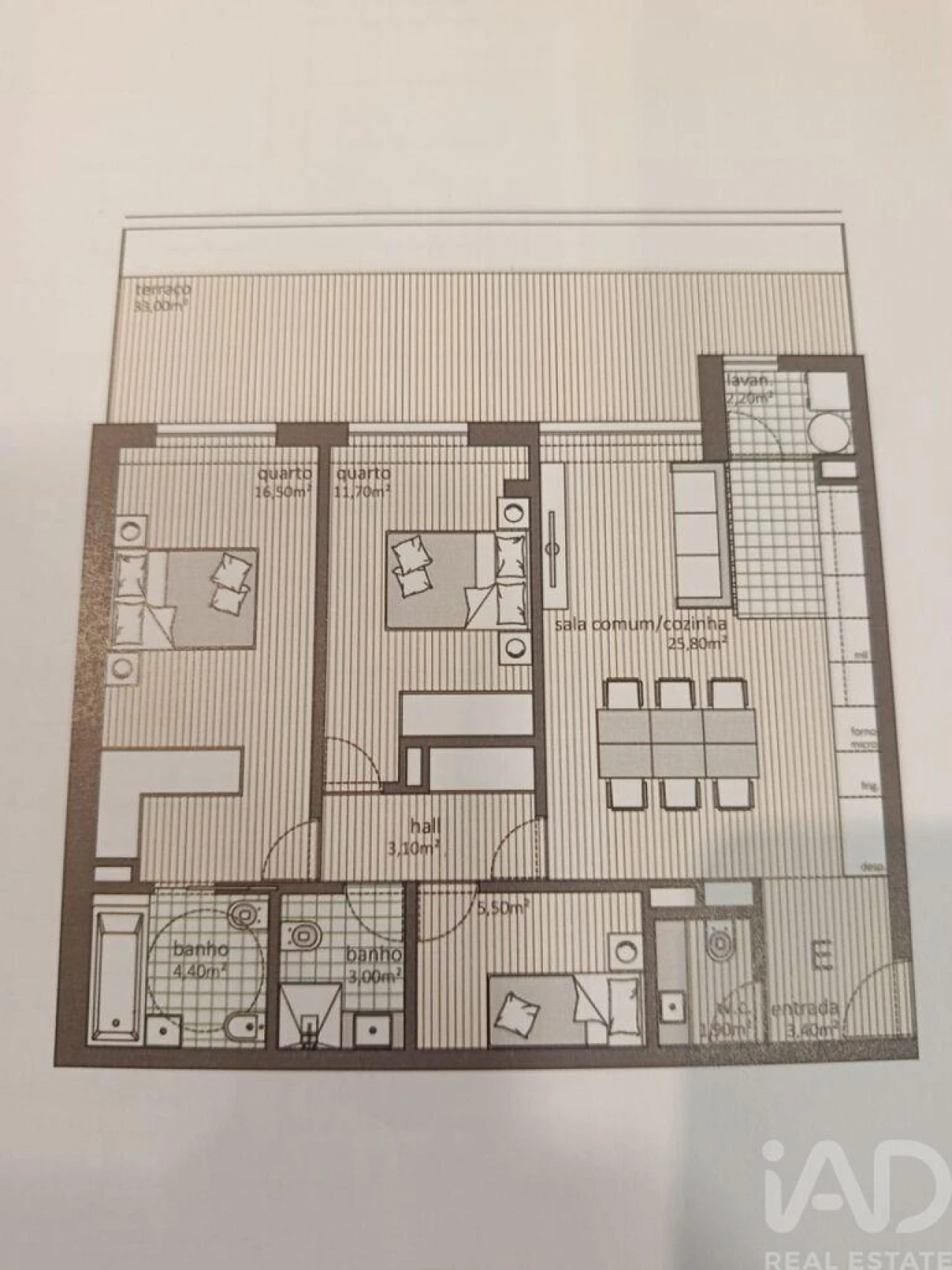Apartamento T2 para Venda em Aguas Santas Foto 3