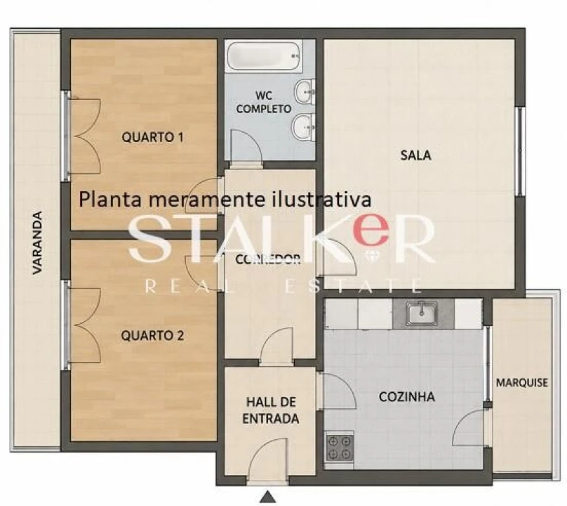 Apartamento T2 para Venda em Espinho Foto 17