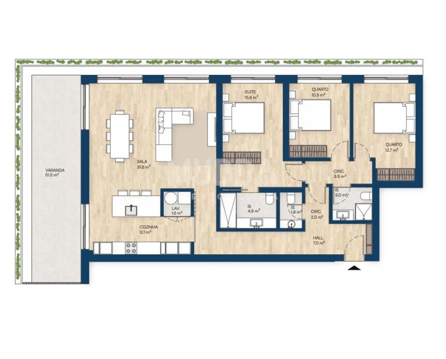Apartamento T3 para Venda em Santa Marinha e São Pedro da Afurada Foto 26