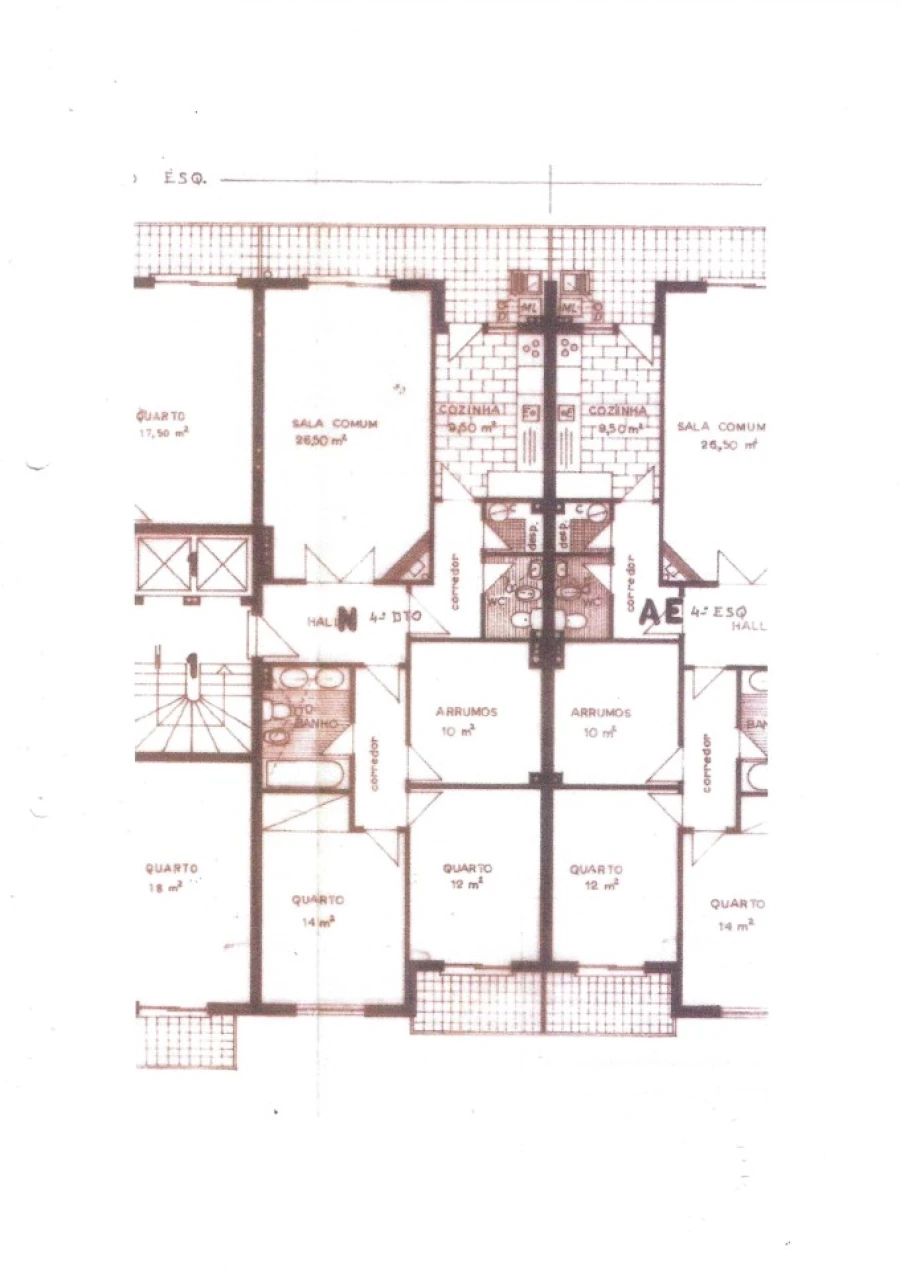 Apartamento T2 para Venda em Mafamude e Vilar do Paraíso Planta 1