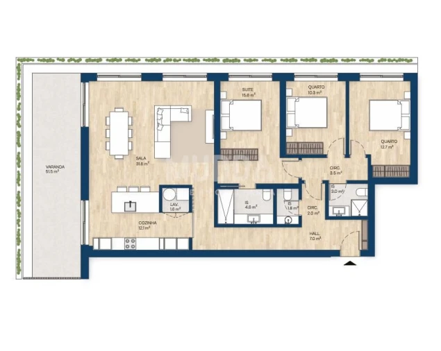 Apartamento T3 para Venda em Santa Marinha e São Pedro da Afurada Foto 26