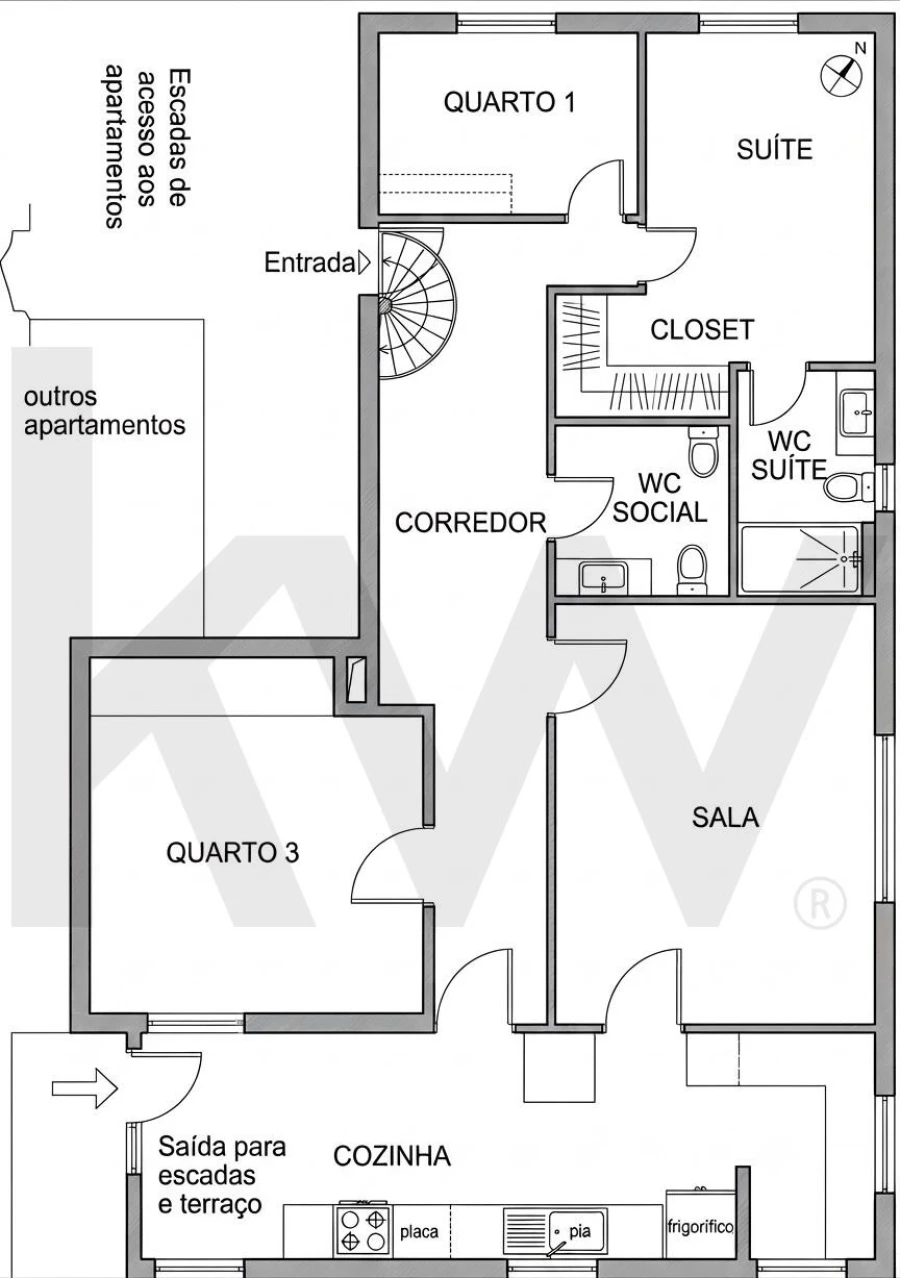 Apartamento T3 para Venda em Arroios Foto 17