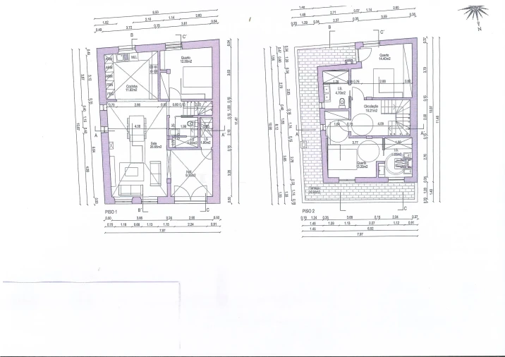 Moradia T3 para Venda em Olhão Planta 1