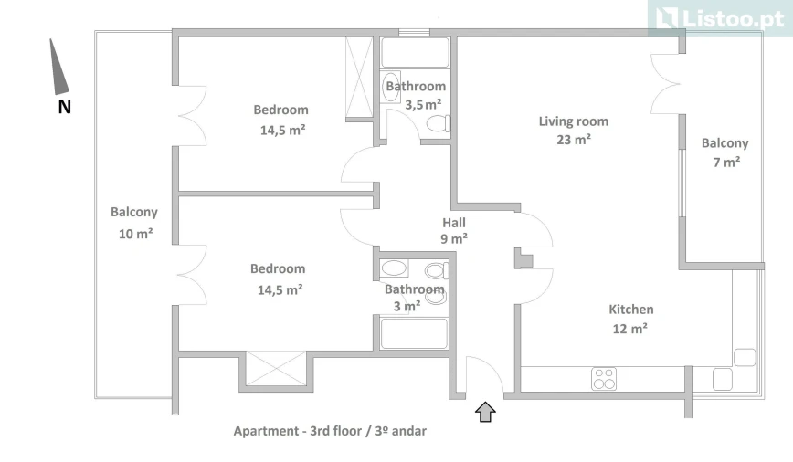 Apartamento T3 para Venda em Cascais e Estoril Foto 30