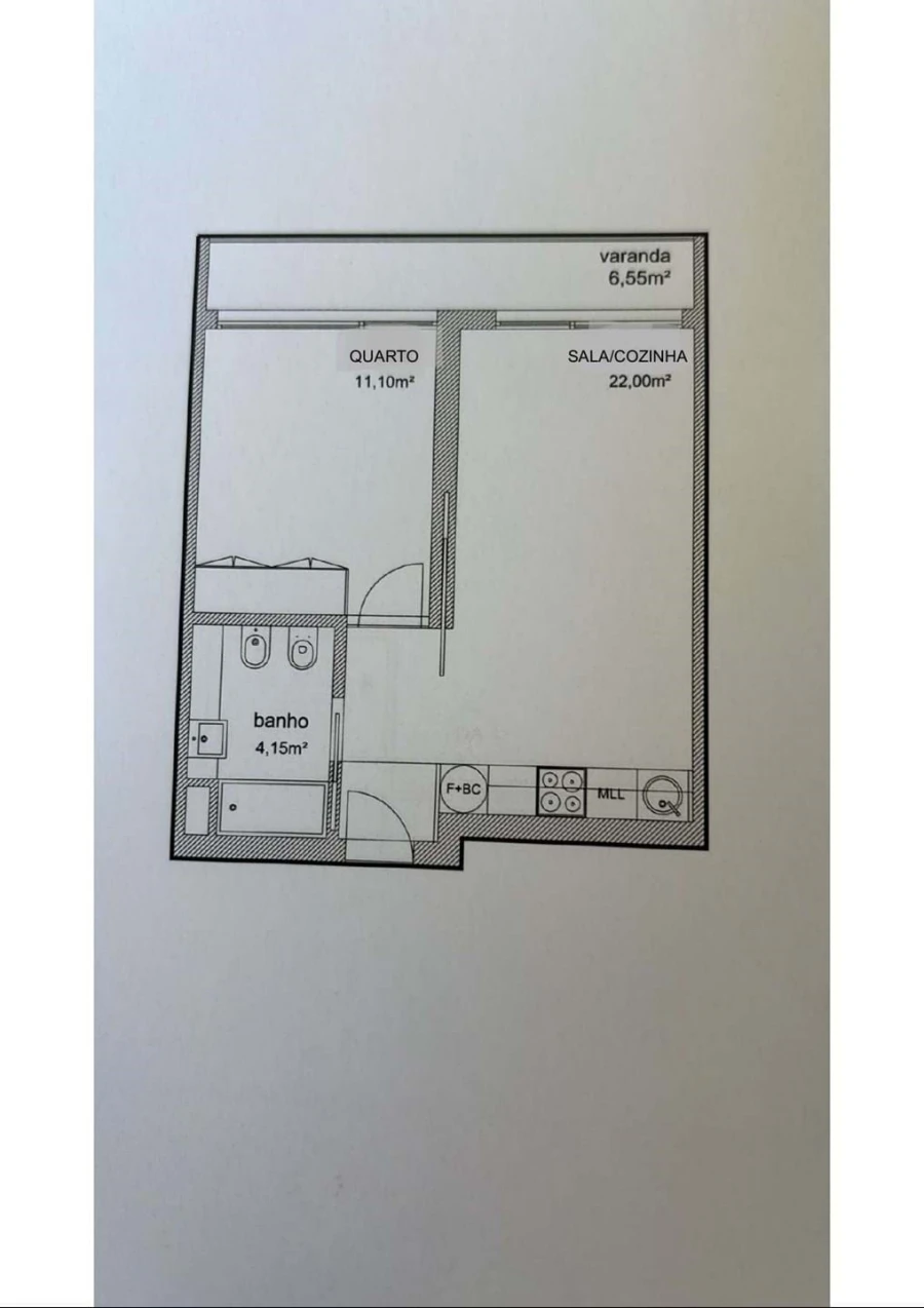 Apartamento T1 para Venda em Pedrouços Foto 30
