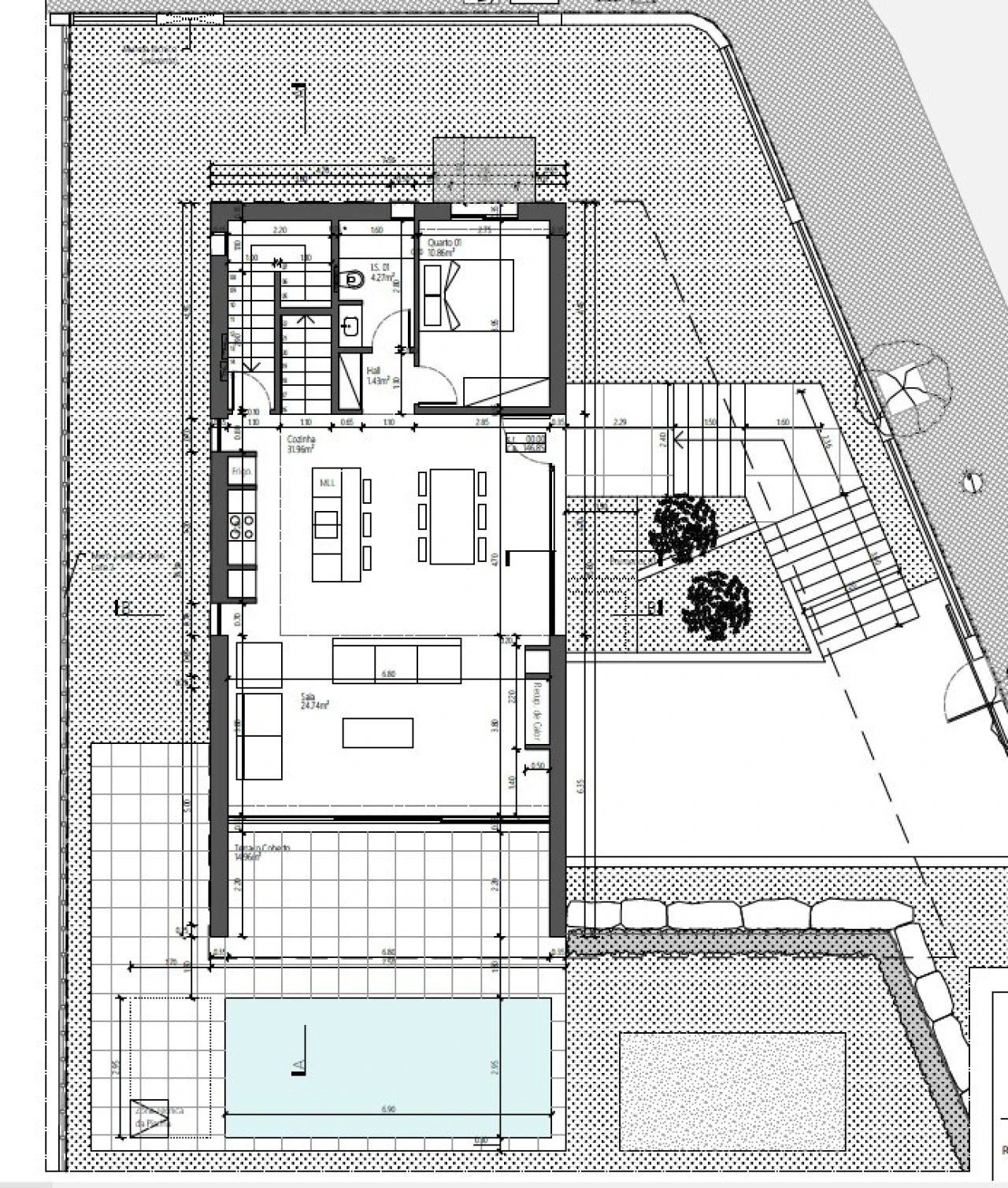 Moradia T3 para Venda em Santa Barbara de Nexe Planta 2