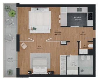 Apartamento T1 para Venda em Quarteira