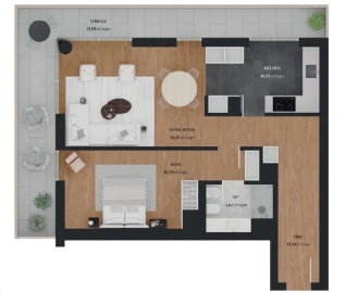 Apartamento T1 para Venda em Quarteira
