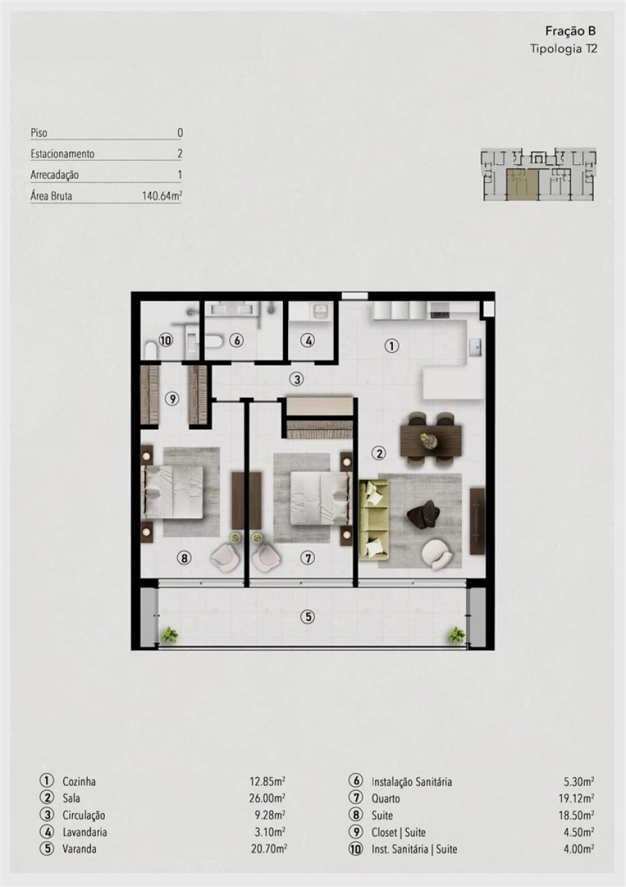 Apartamento T2 para Venda em Funchal (São Pedro) Foto 12