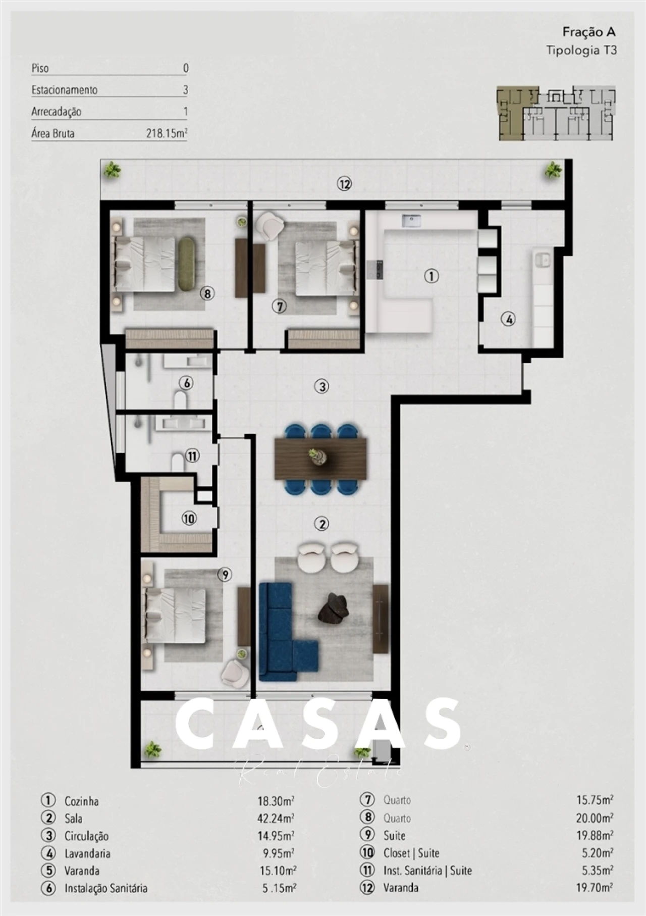 Apartamento T3 para Venda em Funchal (São Pedro) Foto 12