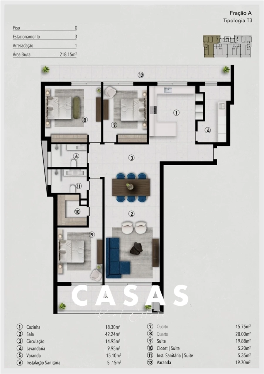 Apartamento T3 para Venda em Funchal (São Pedro) Foto 12