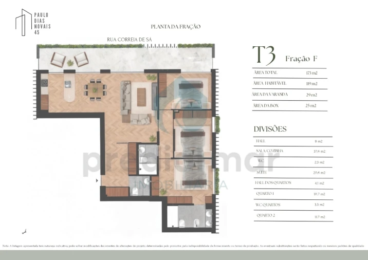Apartamento T3 para Venda em Lordelo do Ouro e Massarelos Planta 1