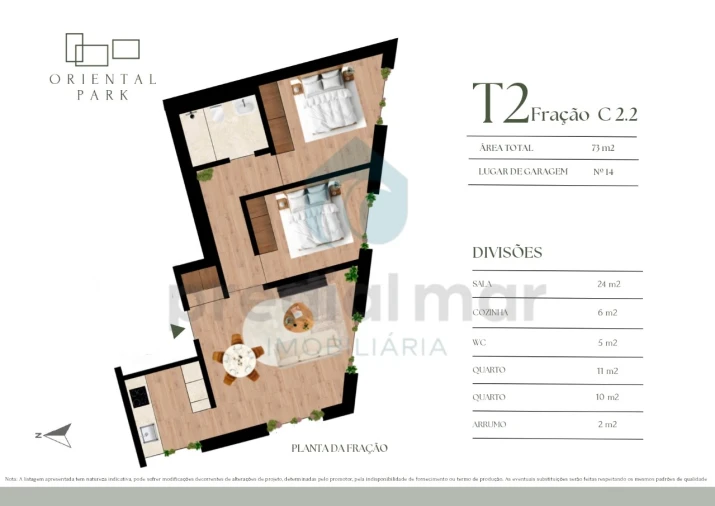 Apartamento T2 para Venda em Campanhã Planta 1