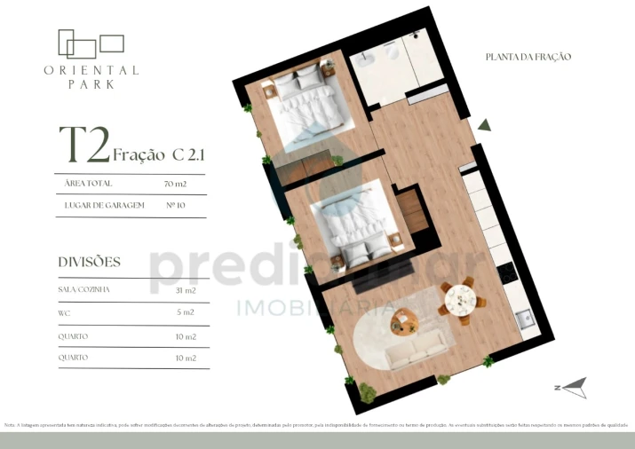 Apartamento T2 para Venda em Campanhã Planta 1