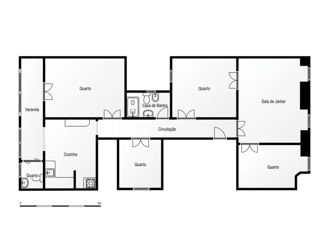 Apartamento T4 para Venda em Areeiro Planta 1