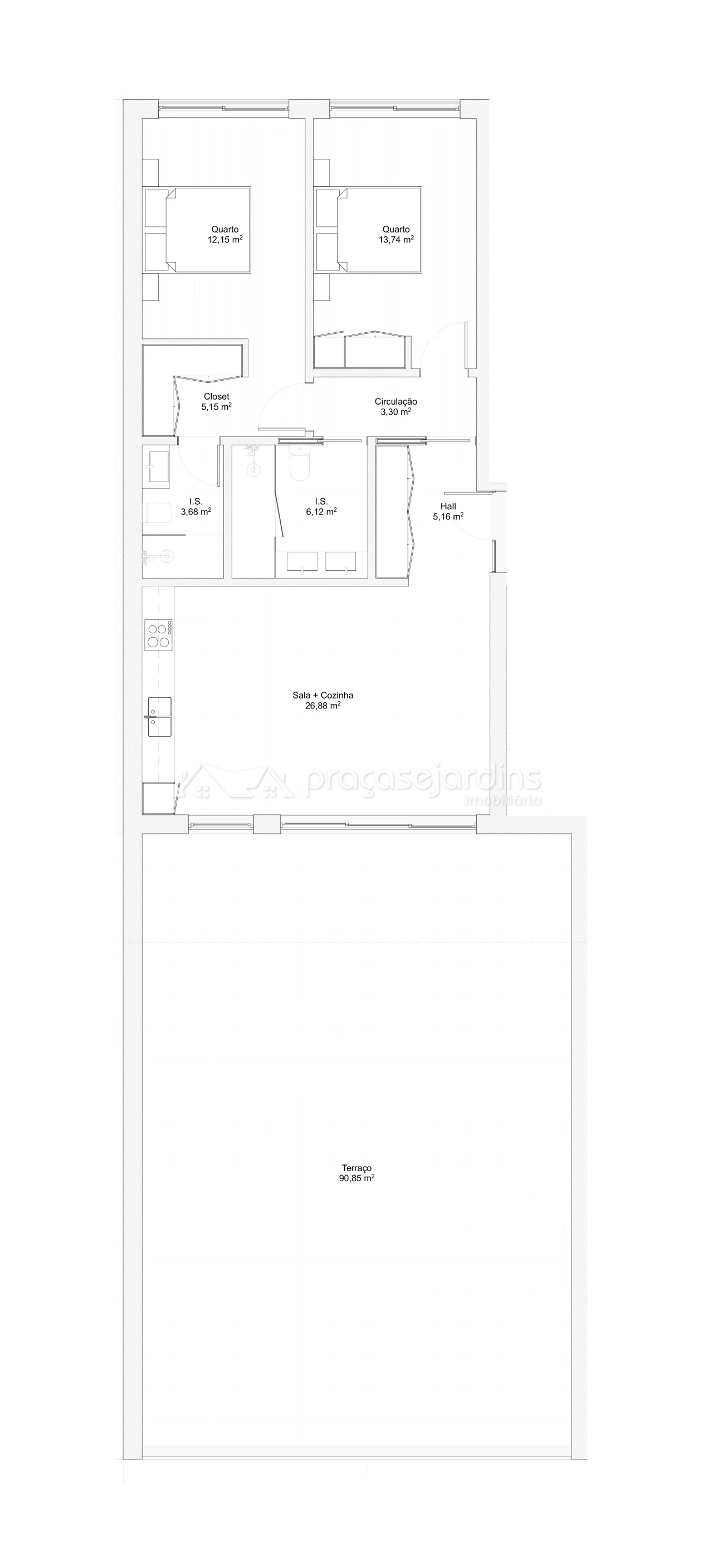 Apartamento T2 para Venda em Evora de Alcobaça Foto 16