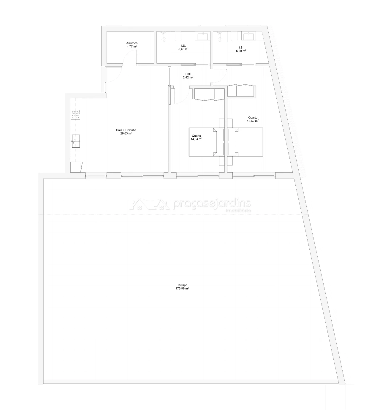 Apartamento T2 para Venda em Evora de Alcobaça Foto 16