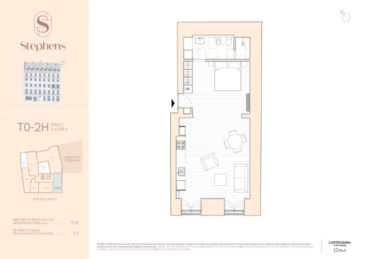 Apartamento para Venda em Misericórdia Planta 1