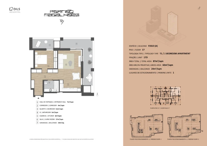 Apartamento T1 para Venda em Campanhã Planta 1