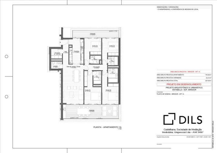 Apartamento T4 para Venda em Oeiras e São Julião da Barra, Paço de Arcos e Caxias Planta 1