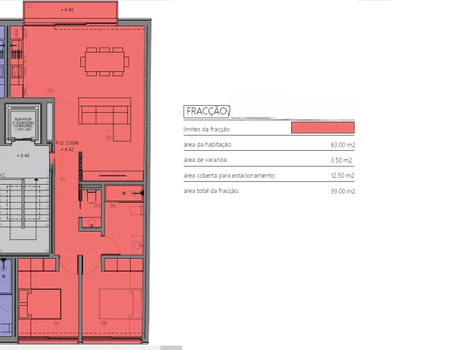 Apartamento T2 para Venda em Vila do Conde Planta 1