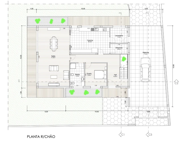 Moradia T5 para Venda em São Roque Planta 1