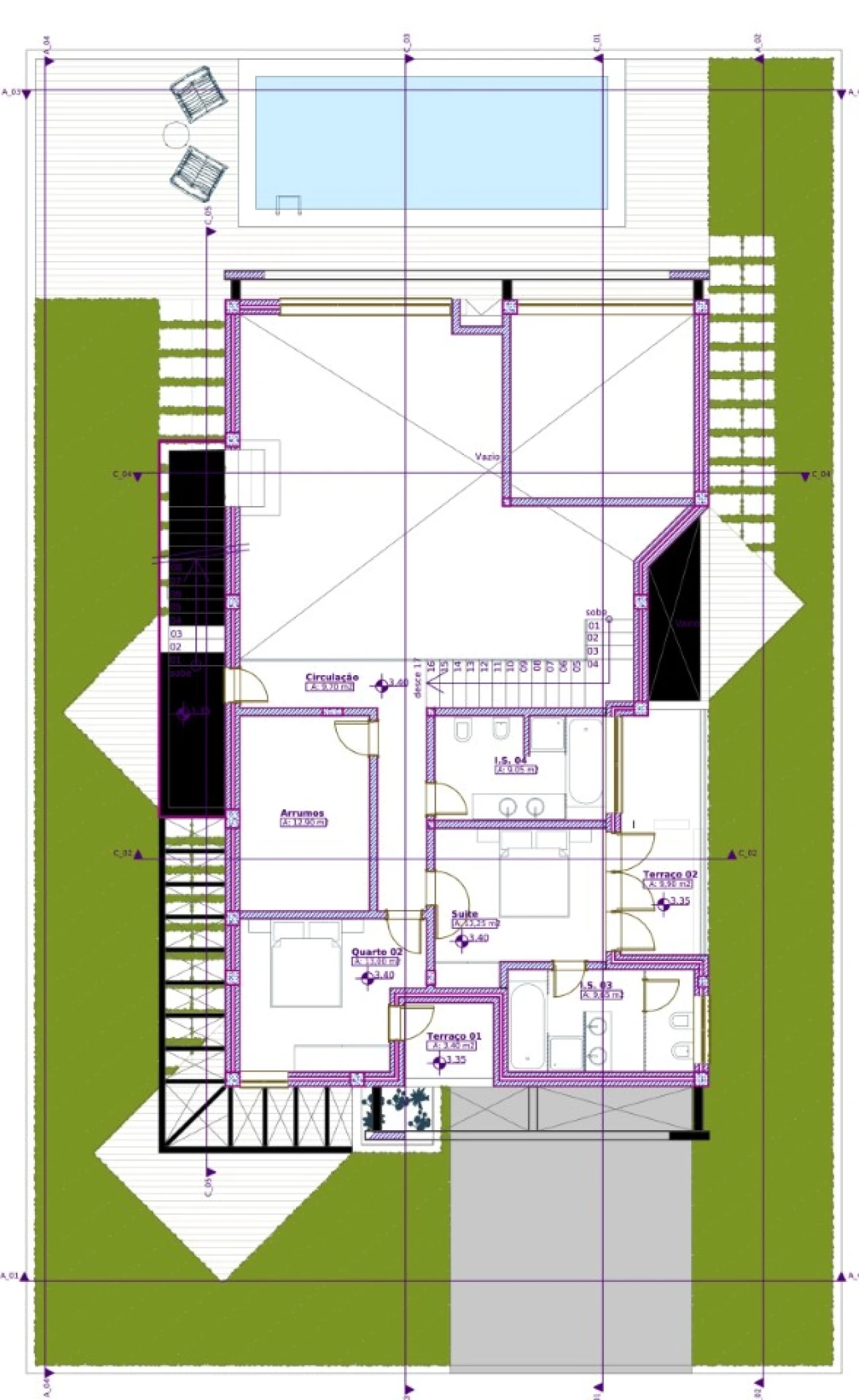 Moradia T4 para Venda em Carvalhal Planta 2