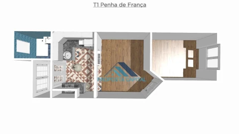 Apartamento T1 para Venda em Penha de França