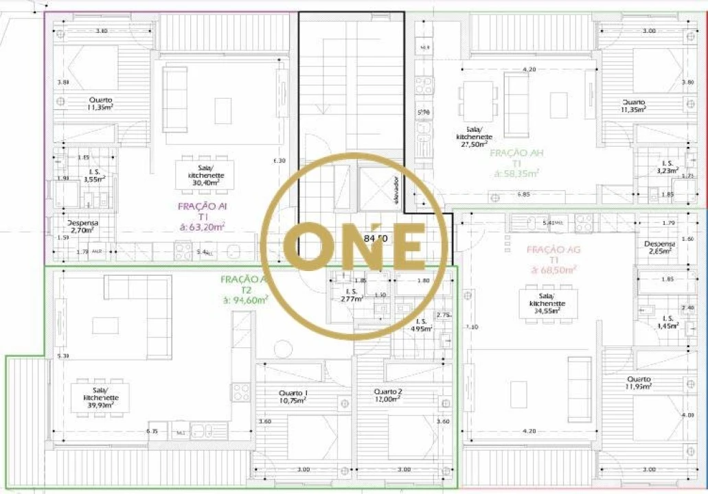 Apartamento T1 para Venda em Vila Nova de Famalicão e Calendário Foto 2