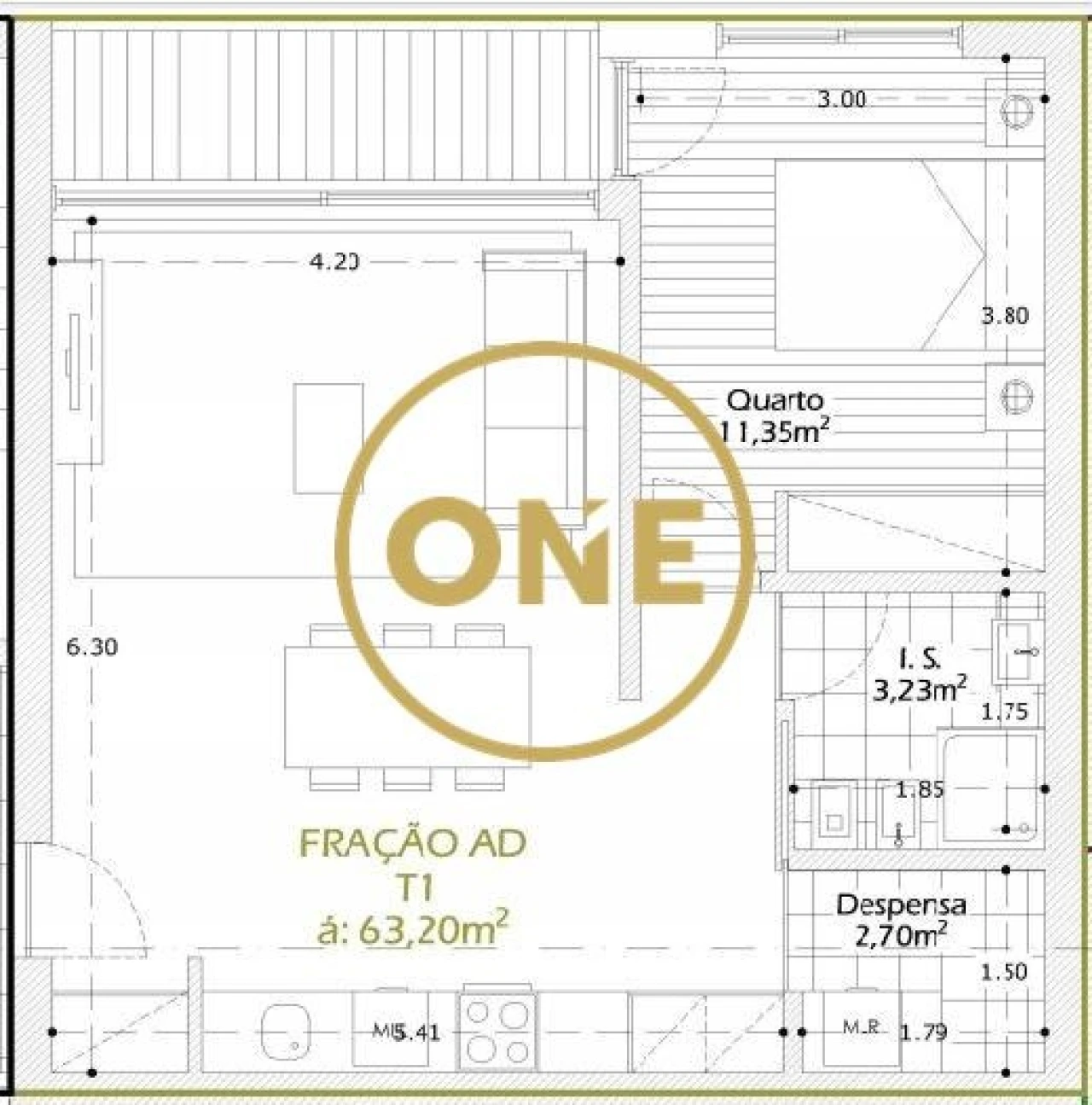 Apartamento T1 para Venda em Vila Nova de Famalicão e Calendário Foto 1